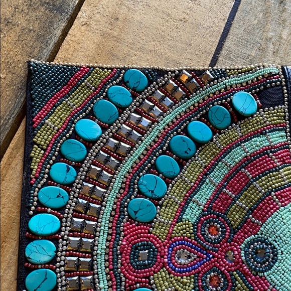 Gently Used BCBGeneration Fiesta Beaded Clutch - Picture 6 of 13